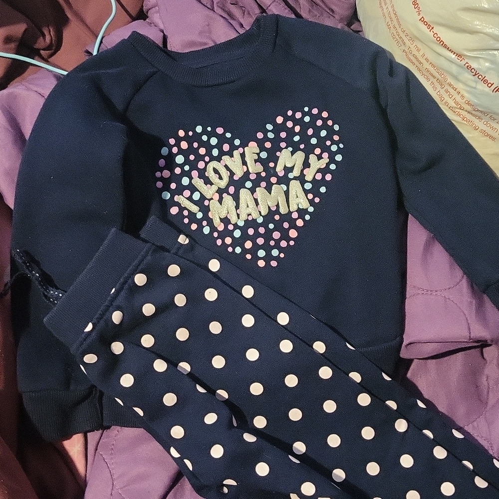 Gently used blue sweat suit